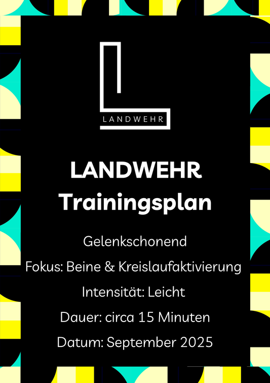 LANDWEHR Trainingsplan September: Beine & Kreislaufaktivierung (leicht)