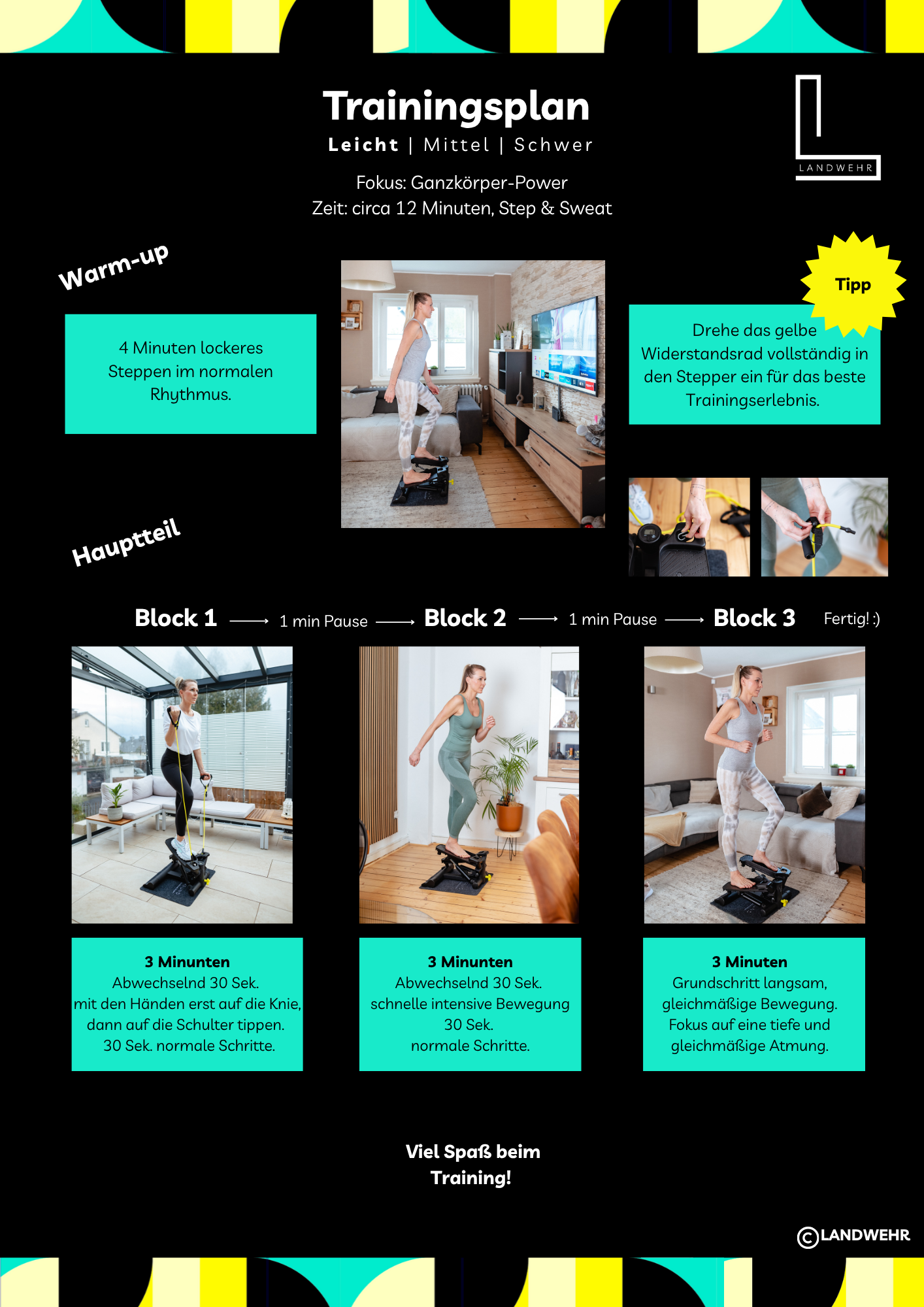 LANDWEHR Trainingsplan November: Ganzkörper-Power (Leicht)